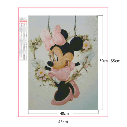 Mickey Mouse Minnie Mouse - Full Square Drill Diamond Painting 40*50CM