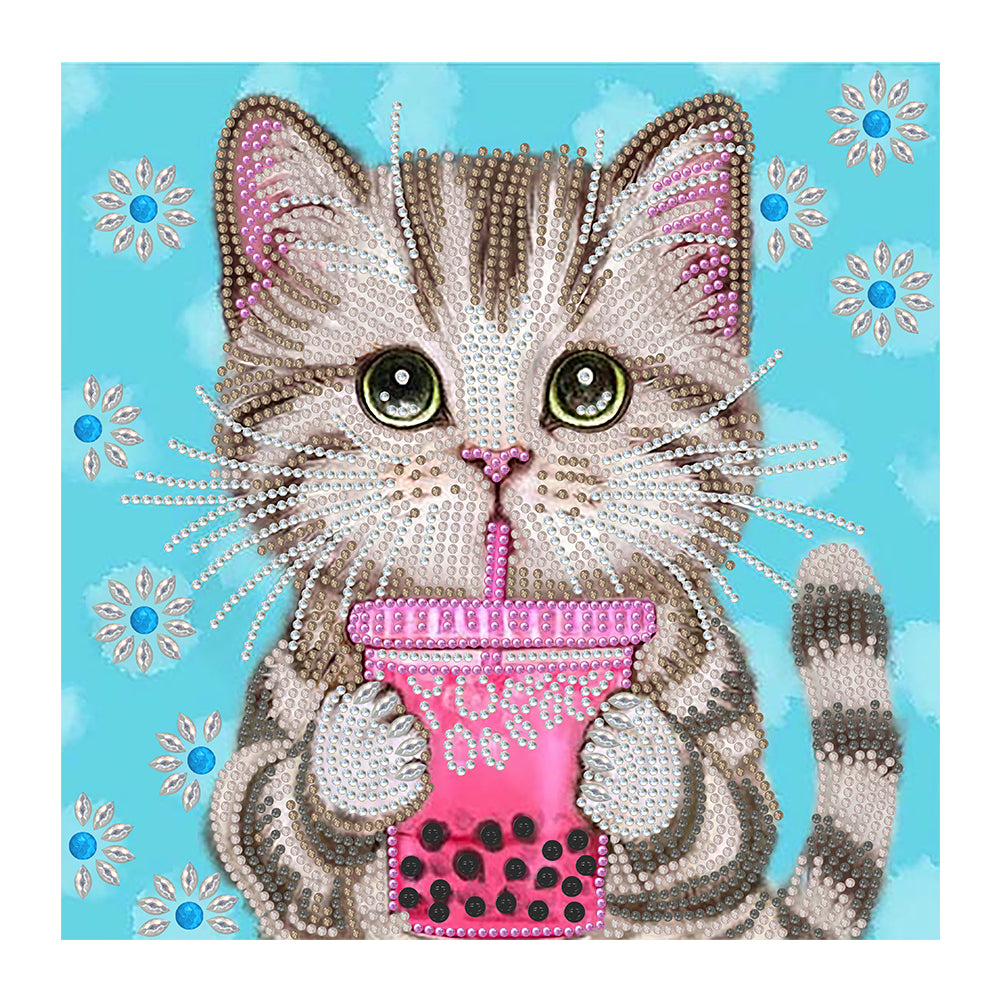 Cute Cat - Special Shaped Drill Diamond Painting 30*30CM