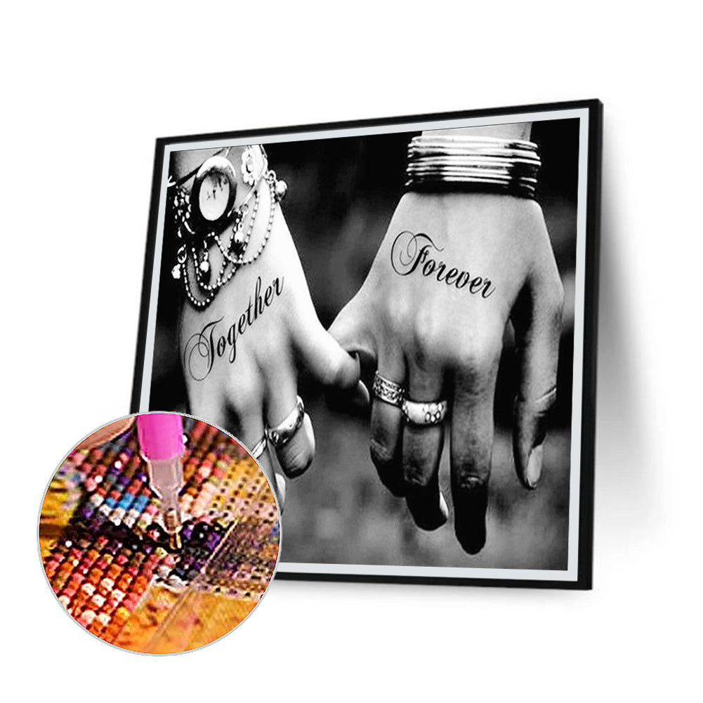 Hold Hands - Full Round Drill Diamond Painting 30*30CM