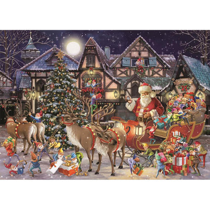 Santa Claus - Full Round Drill Diamond Painting 50*40CM