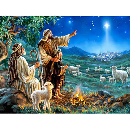 Lord Jesus Shepherd - Full Round Drill Diamond Painting 50*40CM