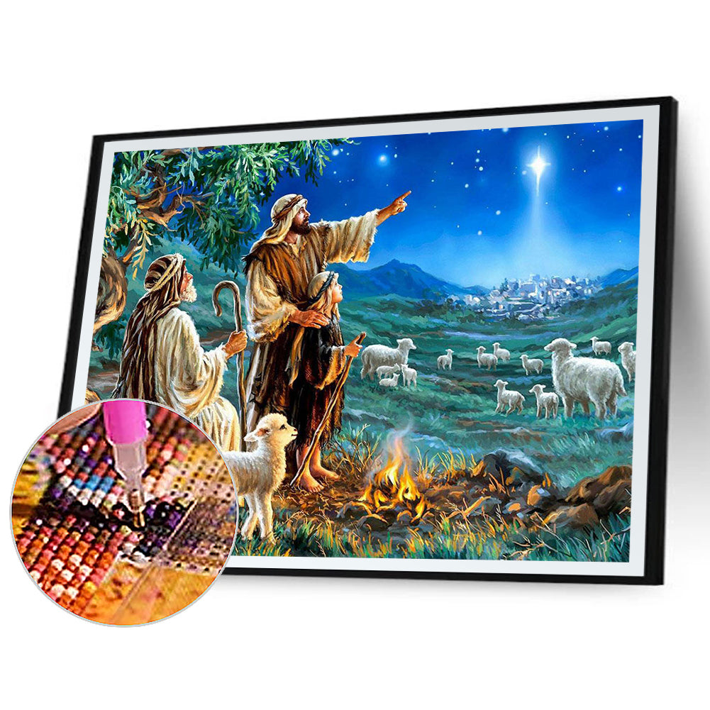 Lord Jesus Shepherd - Full Round Drill Diamond Painting 50*40CM