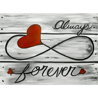 Love Calligraphy - Full Square Drill Diamond Painting 40*30CM