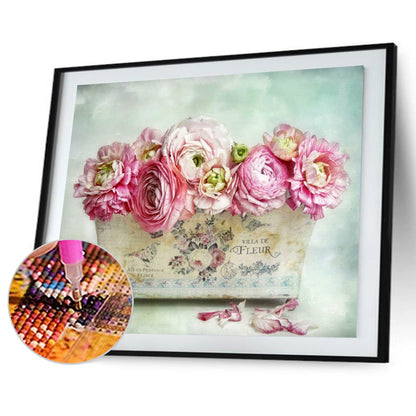 Eustoma Bouquet - Full Round Drill Diamond Painting 40*30CM