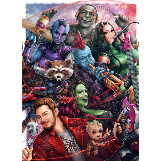 Guardians Of The Galaxy - Full Round Drill Diamond Painting 40*55CM