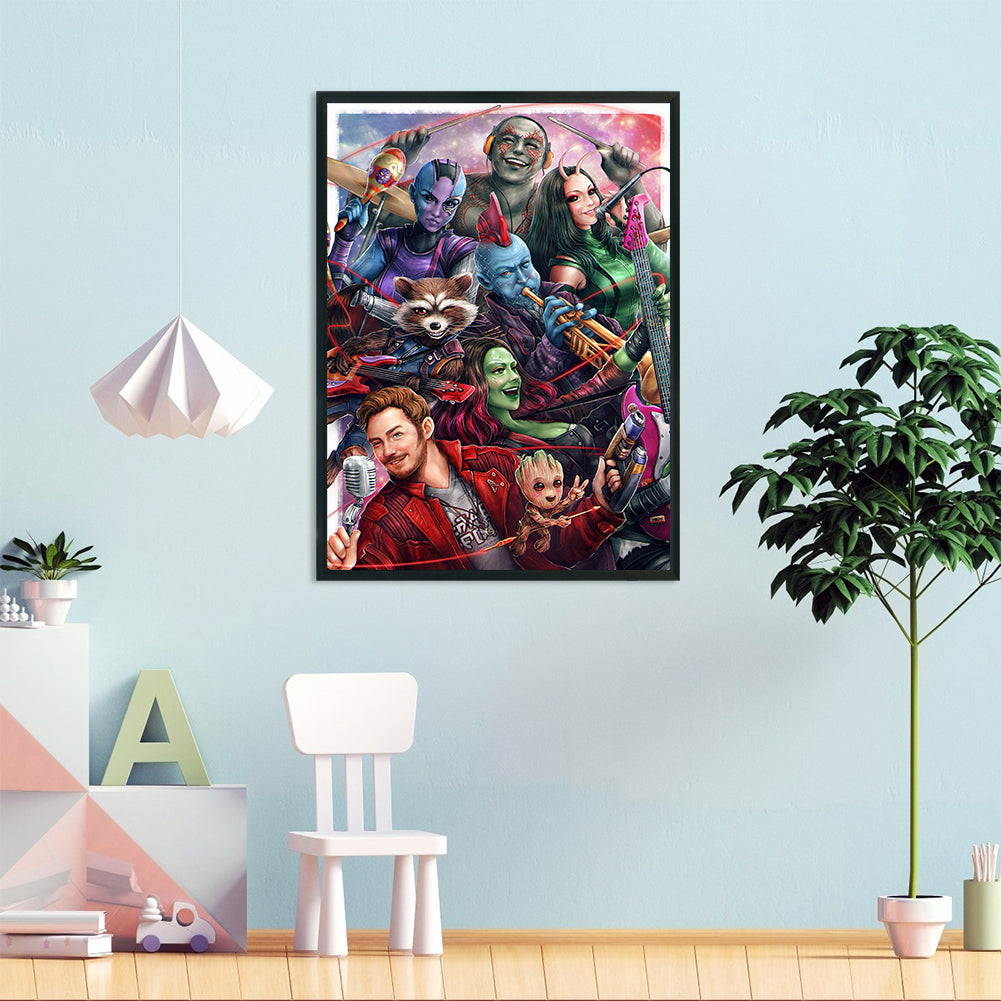 Guardians Of The Galaxy - Full Round Drill Diamond Painting 40*55CM