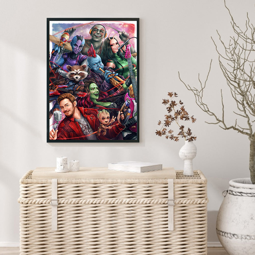 Guardians Of The Galaxy - Full Round Drill Diamond Painting 40*55CM