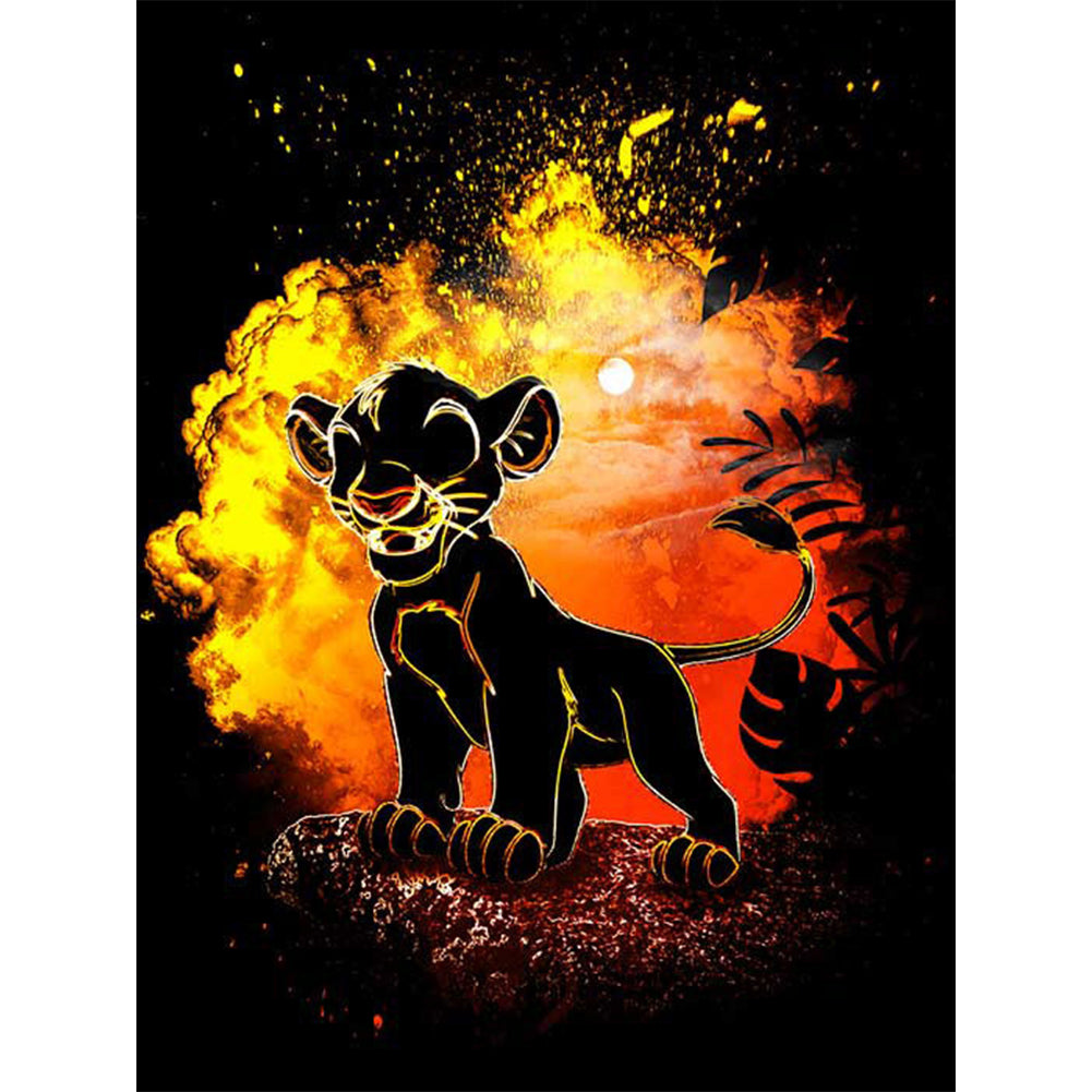 Lion King - Full Square Drill Diamond Painting 30*40CM