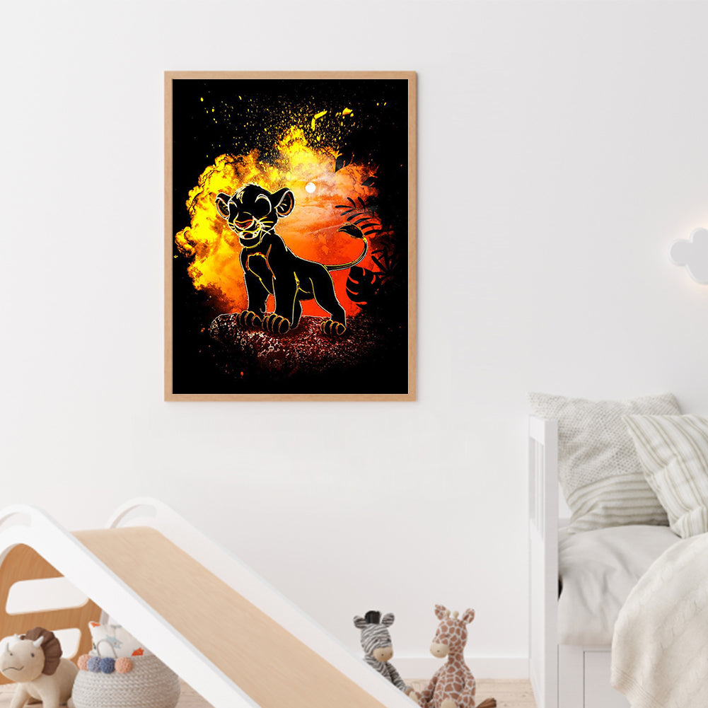 Lion King - Full Square Drill Diamond Painting 30*40CM