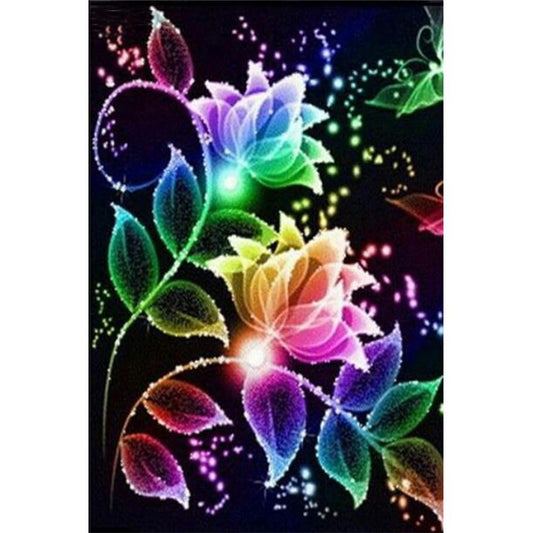 Colorful Flowers - Full Square Drill Diamond Painting 30*40CM