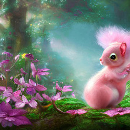 Cute Chipmunk - Full Round Drill Diamond Painting 30*30CM