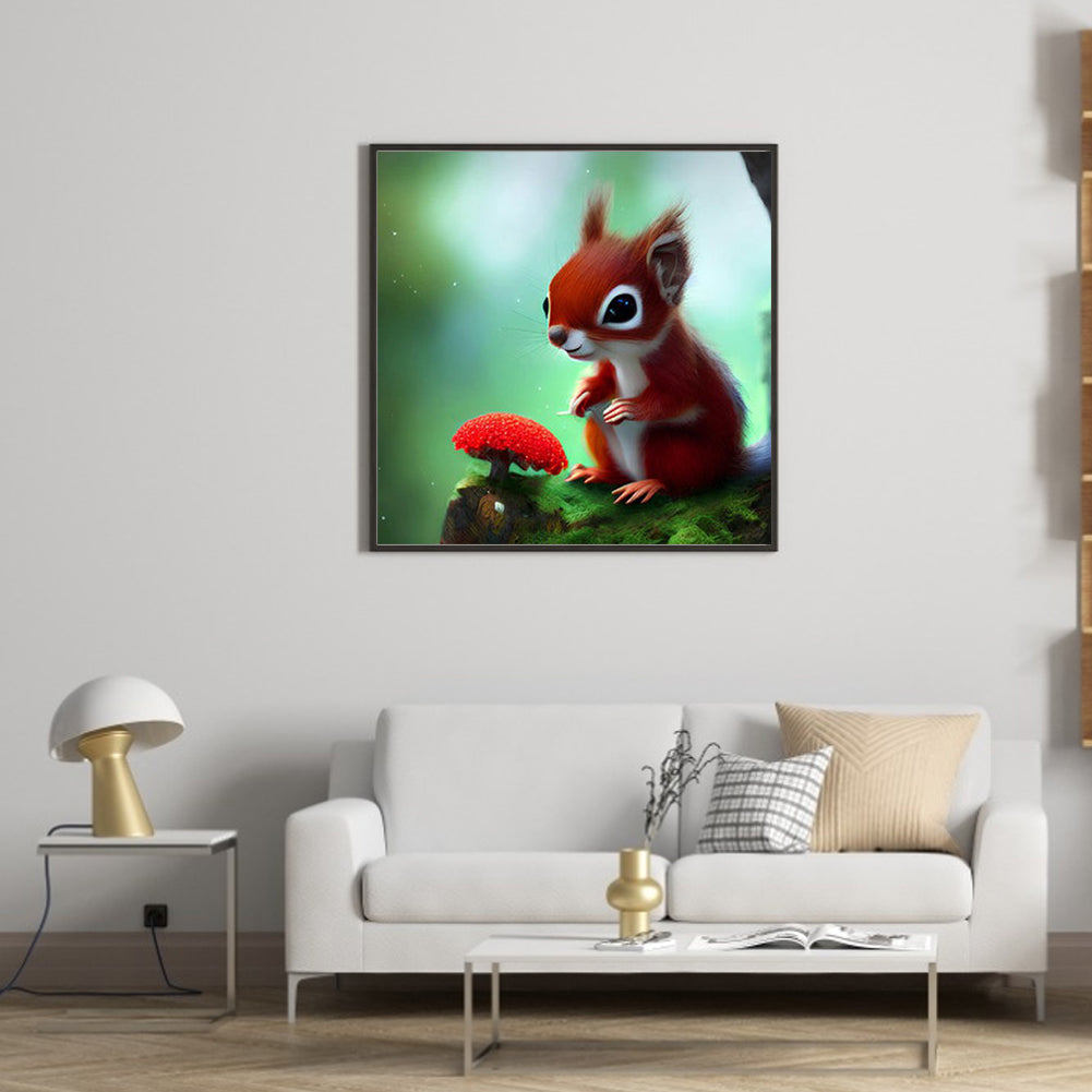 Cute Chipmunk - Full Round Drill Diamond Painting 30*30CM