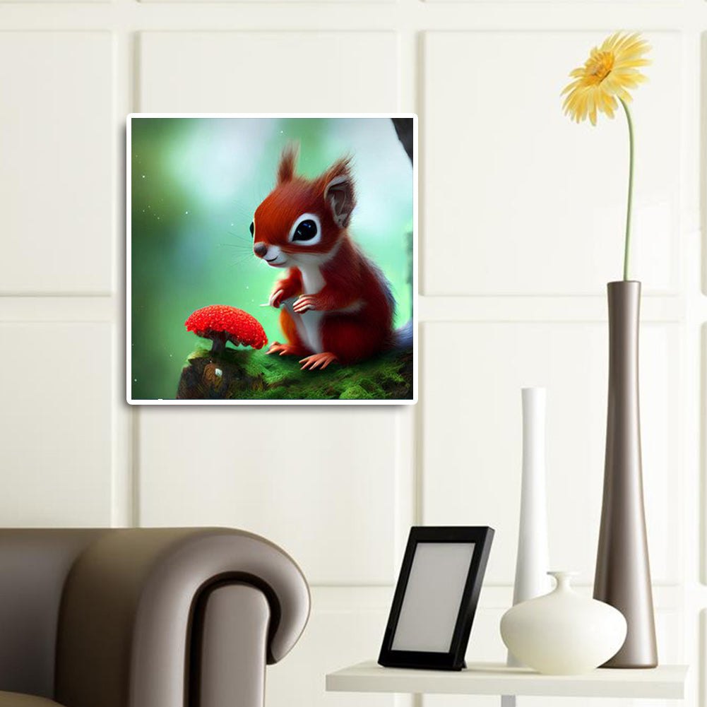 Cute Chipmunk - Full Round Drill Diamond Painting 30*30CM