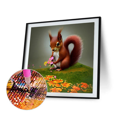 Cute Chipmunk - Full Round Drill Diamond Painting 30*30CM