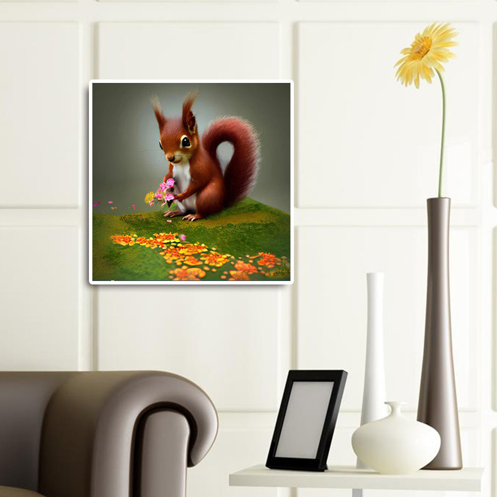 Cute Chipmunk - Full Round Drill Diamond Painting 30*30CM