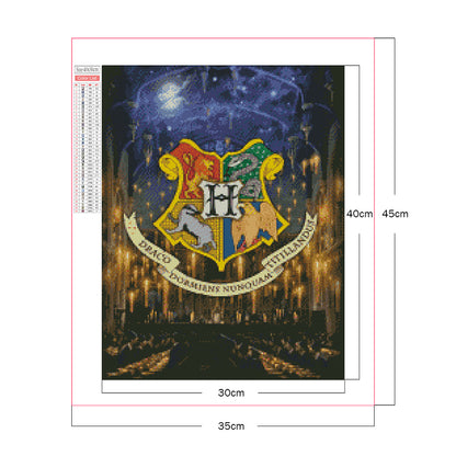 Harry Potter Academy Badge - Full Square Drill Diamond Painting 30*40CM