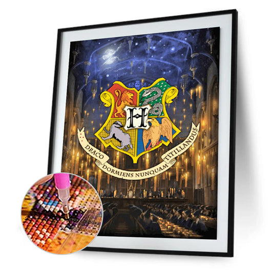 Harry Potter Academy Badge - Full Square Drill Diamond Painting 30*40CM