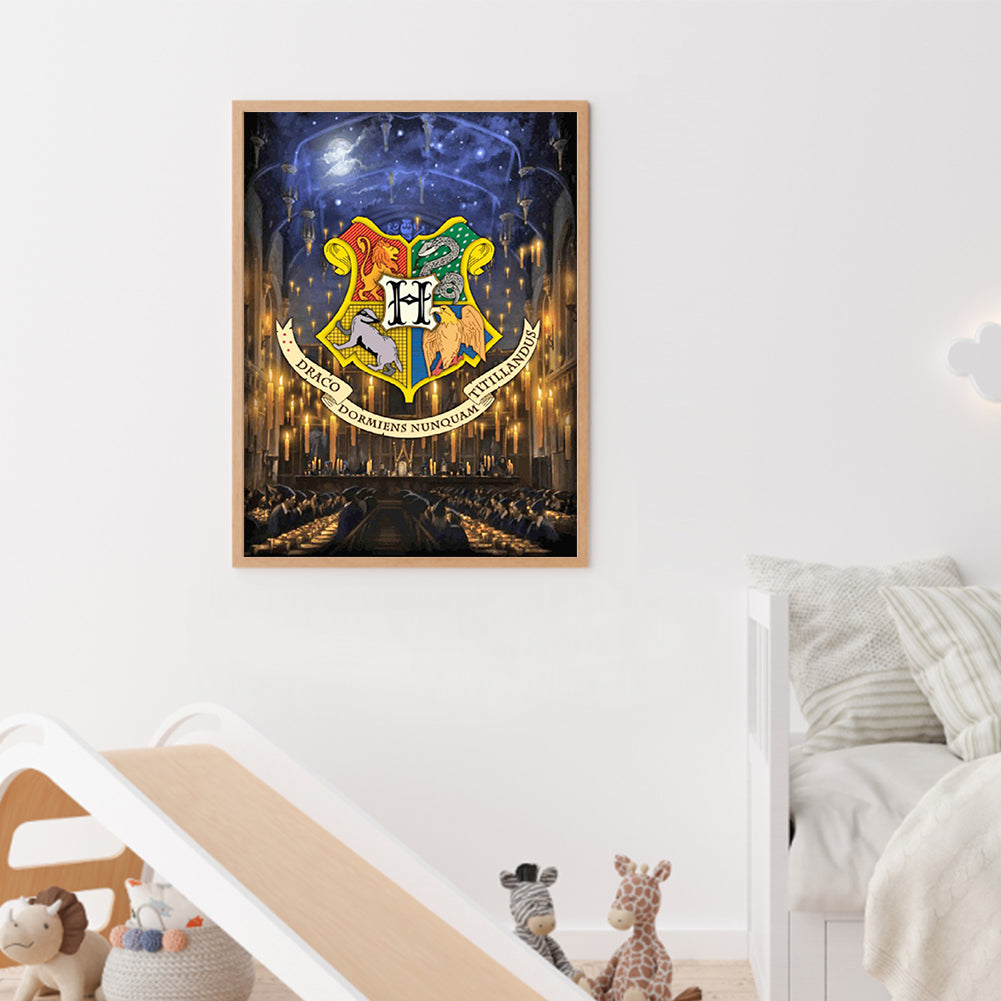 Harry Potter Academy Badge - Full Square Drill Diamond Painting 30*40CM