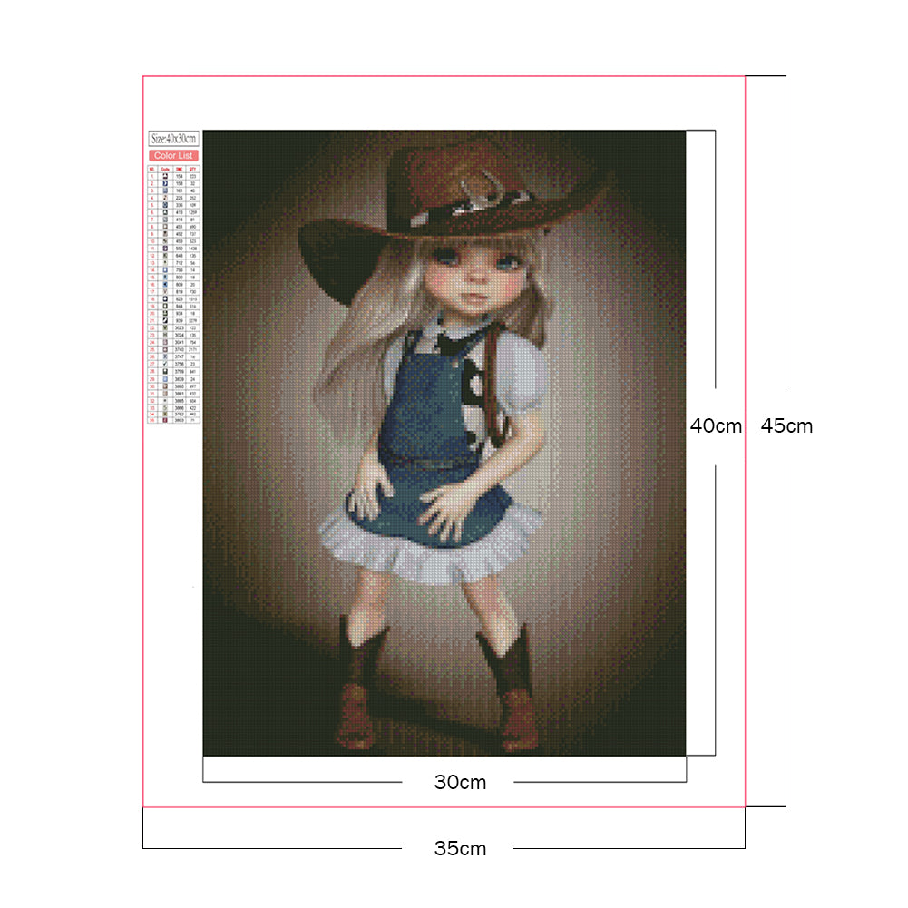 Big Eye Doll - Full Square Drill Diamond Painting 30*40CM