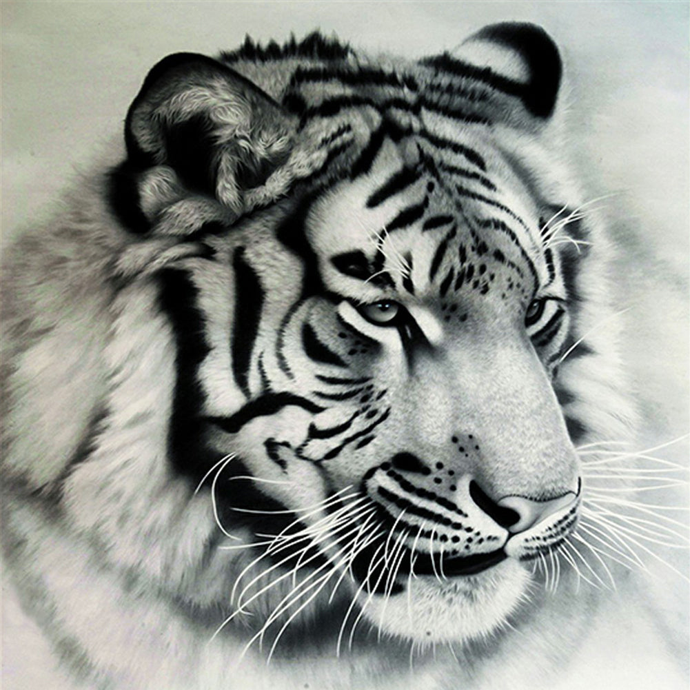 Ferocious Tiger - Full Square Drill Diamond Painting 30*30CM