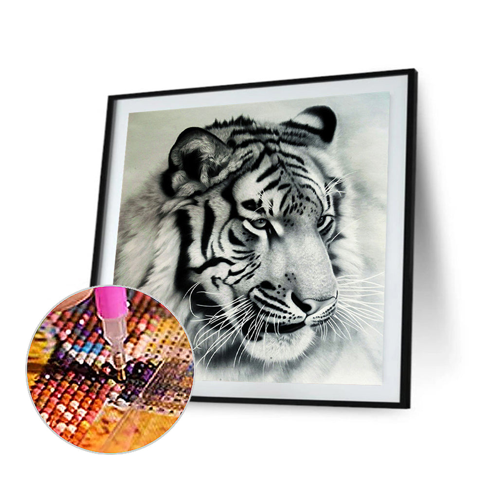 Ferocious Tiger - Full Square Drill Diamond Painting 30*30CM