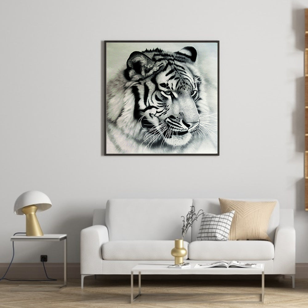 Ferocious Tiger - Full Square Drill Diamond Painting 30*30CM