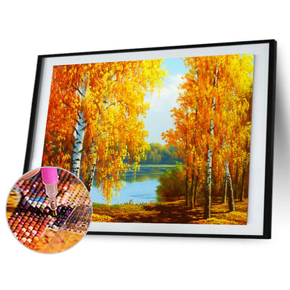 Autumn Forest - Full Square Drill Diamond Painting 50*40CM