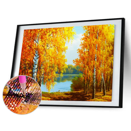Autumn Forest - Full Square Drill Diamond Painting 50*40CM