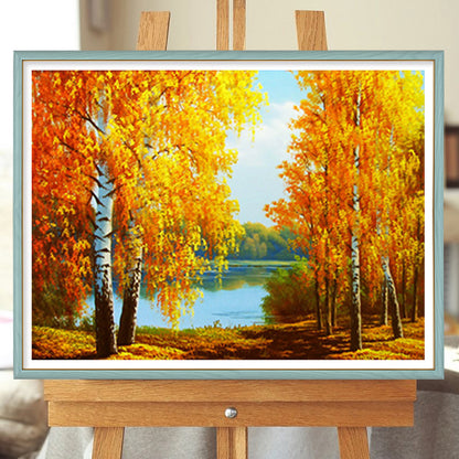 Autumn Forest - Full Square Drill Diamond Painting 50*40CM