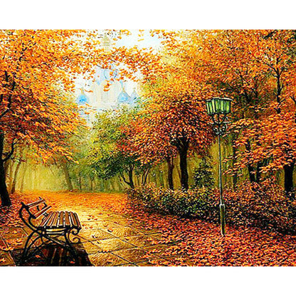 Autumn Forest - Full Square Drill Diamond Painting 50*40CM