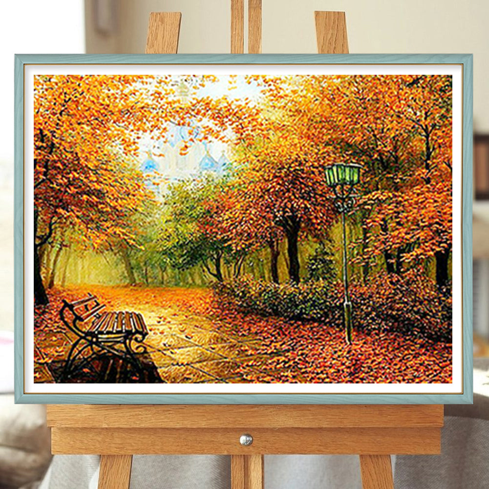 Autumn Forest - Full Square Drill Diamond Painting 50*40CM