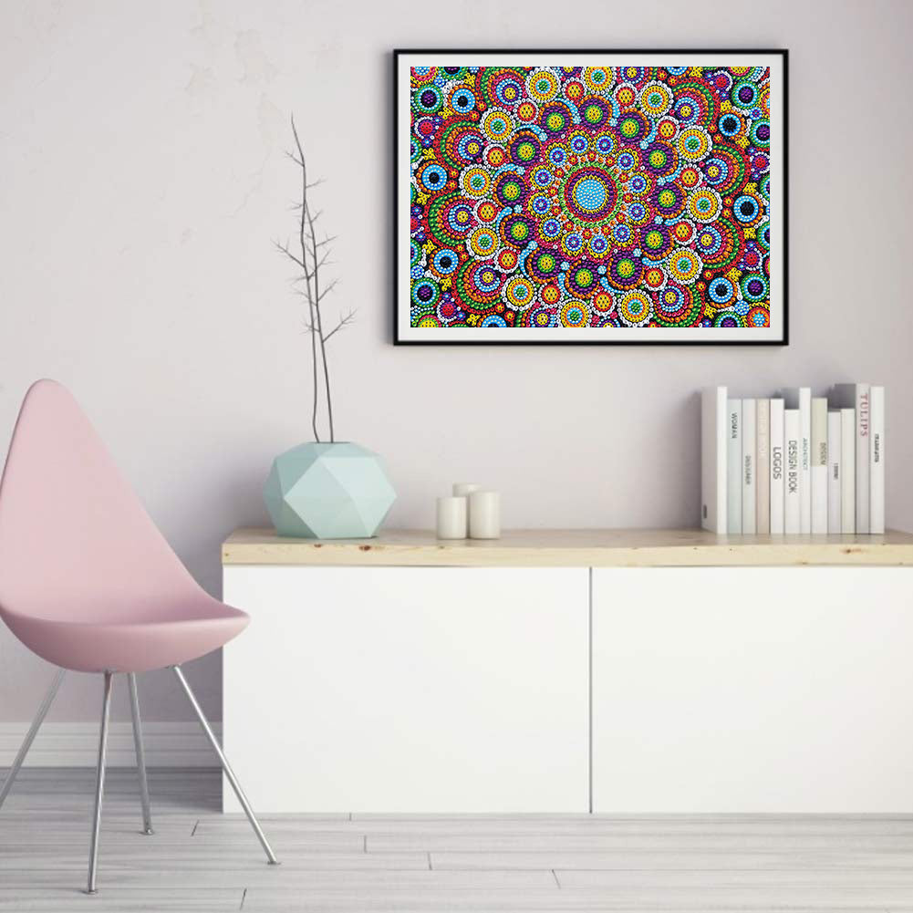 Mandala Pattern - Crystal Drill Diamond painting 40*30CM