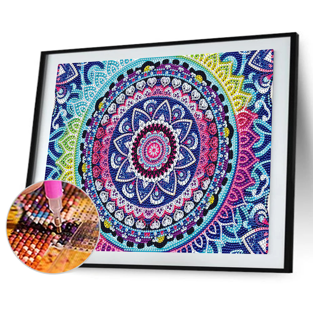 Mandala Pattern - Crystal Drill Diamond painting 40*30CM