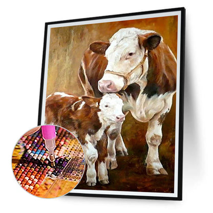 Bull - Full Round Drill Diamond Painting 40*50CM