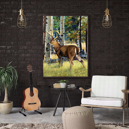 Elk - Full Round Drill Diamond Painting 40*50CM