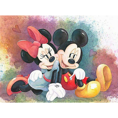 Mickey And Minnie - Full Round Drill Diamond Painting 50*40CM