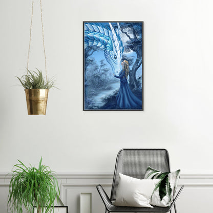 Beauty And Dragon - Full Round Drill Diamond Painting 40*60CM