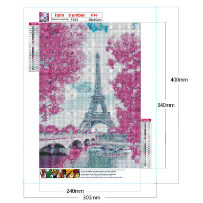 Eiffel Tower - Full Square Drill Diamond Painting 30*40CM