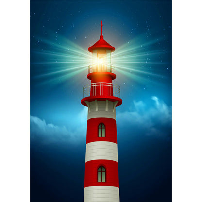 Seaside Lighthouse - Full Square Drill Diamond Painting 30*40CM