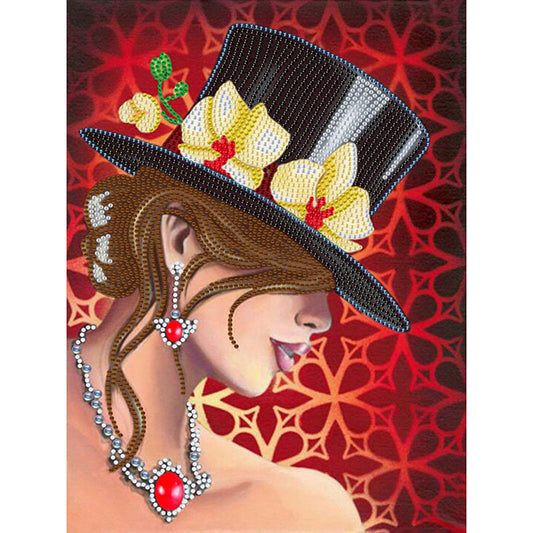 Elegant Woman - Special Shaped Drill Diamond Painting 30*40cm