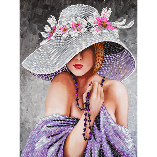 Elegant Woman - Special Shaped Drill Diamond Painting 30*40cm