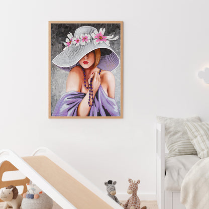 Elegant Woman - Special Shaped Drill Diamond Painting 30*40cm