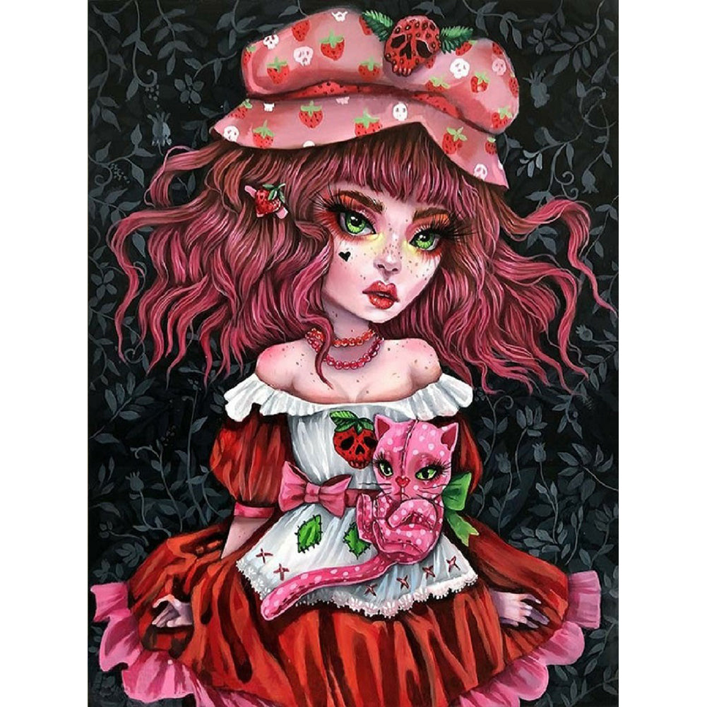 Gothic Girl - Full Square Drill Diamond Painting 30*40CM