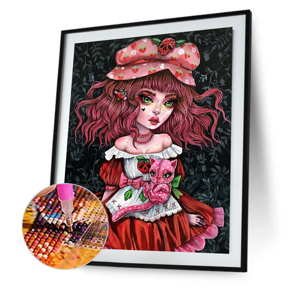 Gothic Girl - Full Square Drill Diamond Painting 30*40CM