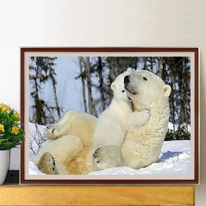 Polar Bear - Full Square Drill Diamond Painting 40*30CM