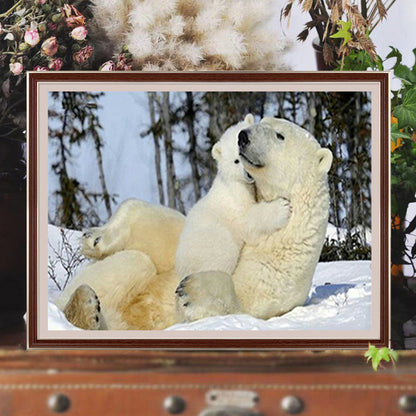 Polar Bear - Full Square Drill Diamond Painting 40*30CM