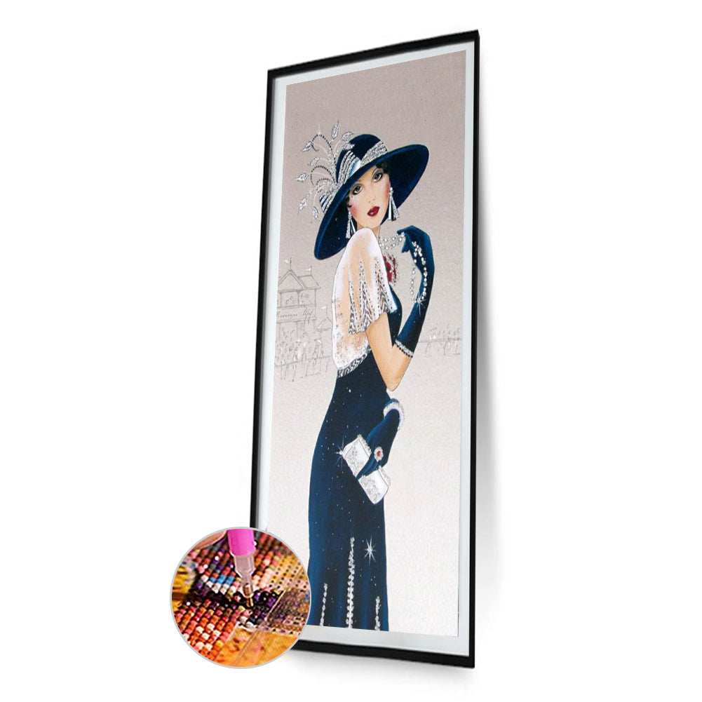 Lady Girl - Full Square Drill Diamond Painting 30*60CM