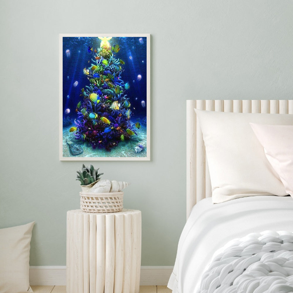 Christmas Tree - Full Round Drill Diamond Painting 30*40CM