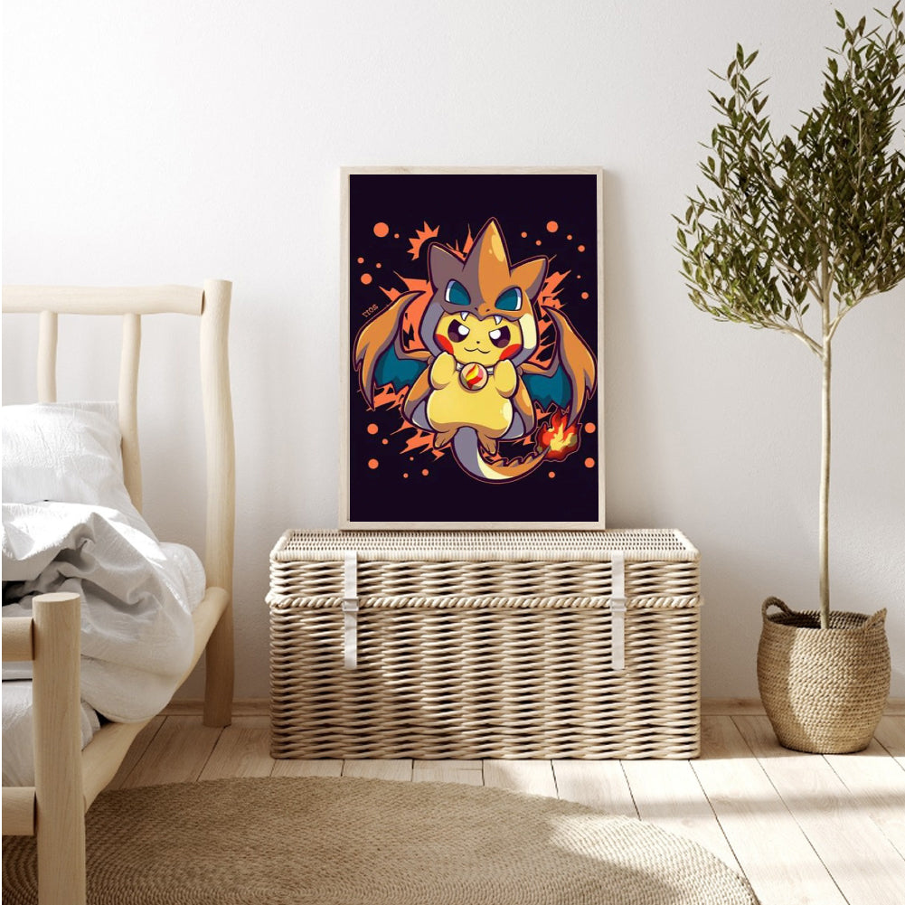 Pikachu - Full Round Drill Diamond Painting 30*40CM