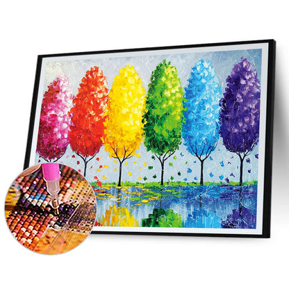 Color Tree - Full Round Drill Diamond Painting 50*40CM